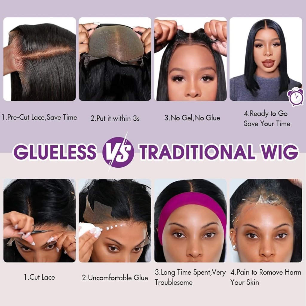 Human Hair Wigs Short Curly Bob 4x4 Lace Front Wigs Closure Glueless Wig - Wigtrends