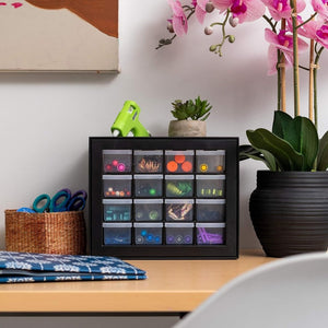 IRIS USA Screw Tool Organizer Small Parts Cabinet Chest, 44 - Drawer Hardware Electronics Nuts Bolts Storage Drawers Organization Toolbox Garage Craft Business Teacher Beads Scrapbook Art Hobby - Black - Wigtrends