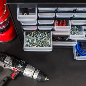 IRIS USA Screw Tool Organizer Small Parts Cabinet Chest, 44 - Drawer Hardware Electronics Nuts Bolts Storage Drawers Organization Toolbox Garage Craft Business Teacher Beads Scrapbook Art Hobby - Black - Wigtrends