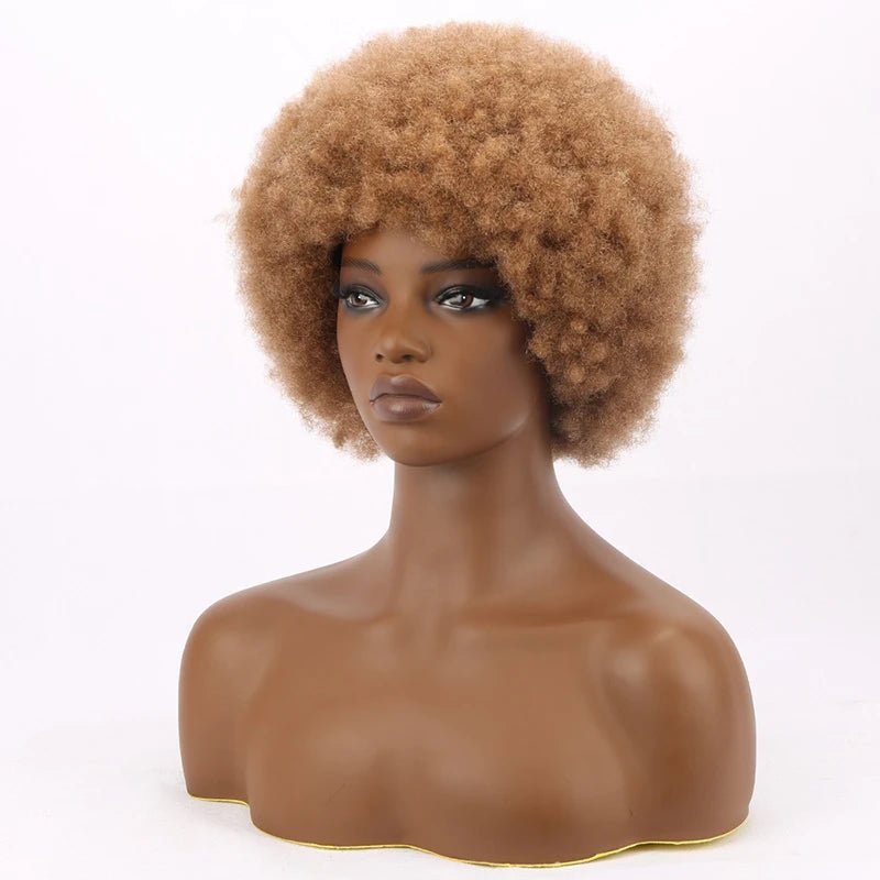 Kinky Curly Synthetic Short Bob Wig - Wigtrends