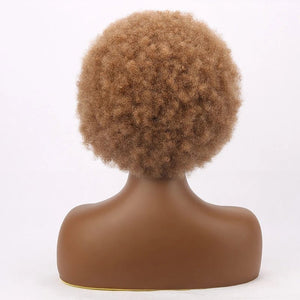 Kinky Curly Synthetic Short Bob Wig - Wigtrends