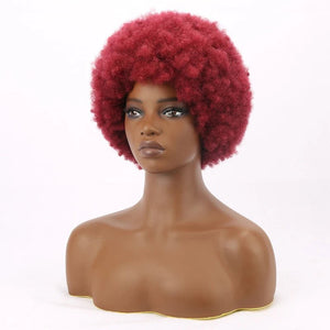 Kinky Curly Synthetic Short Bob Wig - Wigtrends