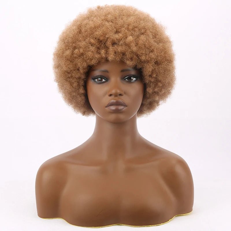 Kinky Curly Synthetic Short Bob Wig - Wigtrends