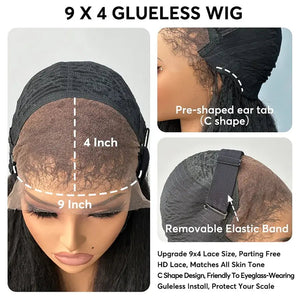 Kinky Straight Lace Front Long Wigs - Wigtrends