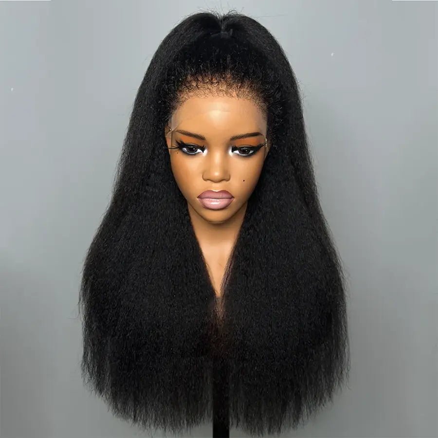 Kinky Straight Lace Front Long Wigs - Wigtrends