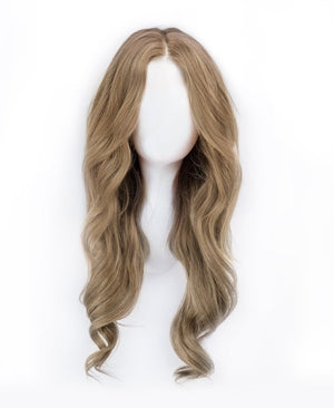 Lace 14*14 human hair wig - 20" ash blonde - Wigtrends