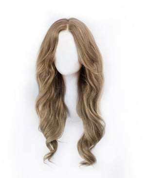 Lace 14*14 human hair wig - 20" ash blonde - Wigtrends
