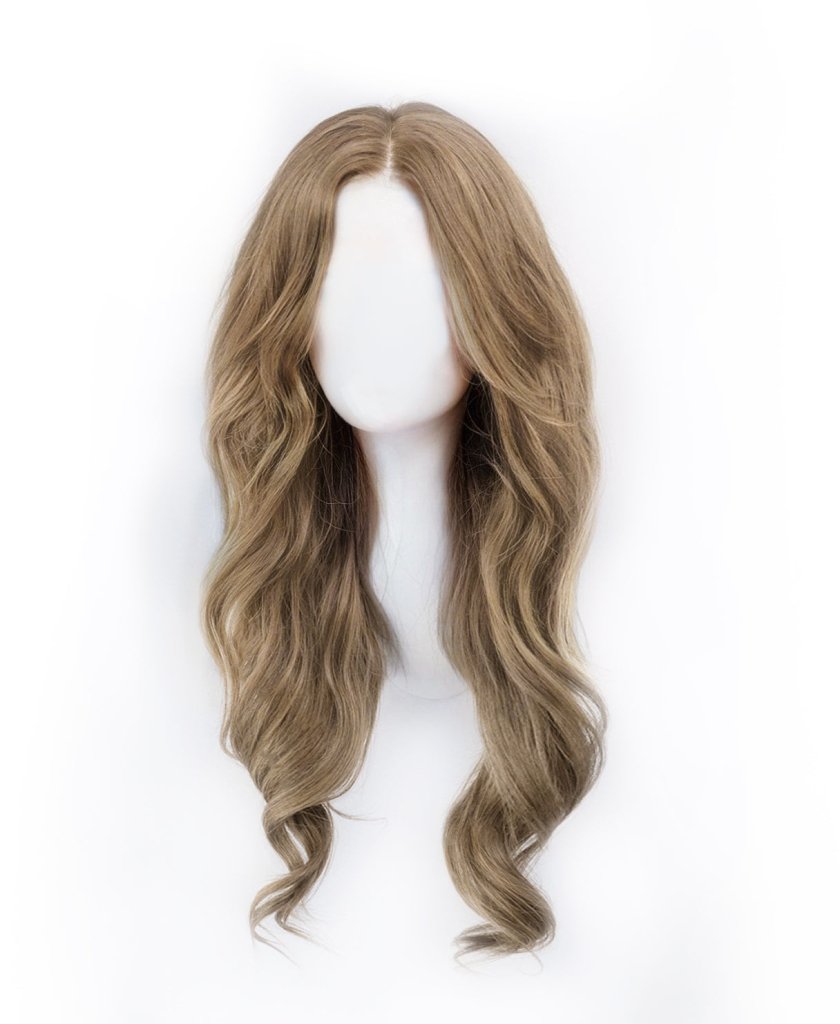 Lace 14*14 human hair wig - 20" ash blonde - Wigtrends