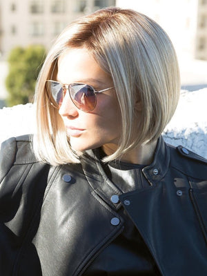 Lace Front Wigs Short Wavy Bob Wig With Bang 100% Human Hair - Wigtrends
