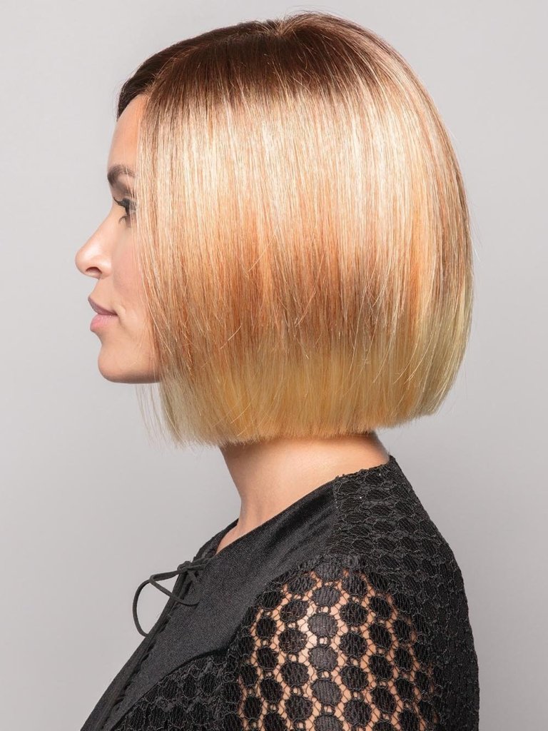 Lace Front Wigs Short Wavy Bob Wig With Bang 100% Human Hair - Wigtrends