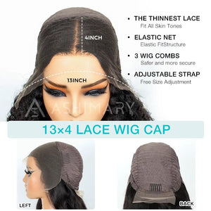 Layered Bone Straight Lace Front Wigs - Wigtrends