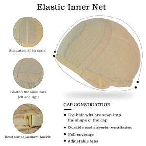 Long Natural Black Wig with Bangs Straight 100%Human Hair Wigs - Wigtrends