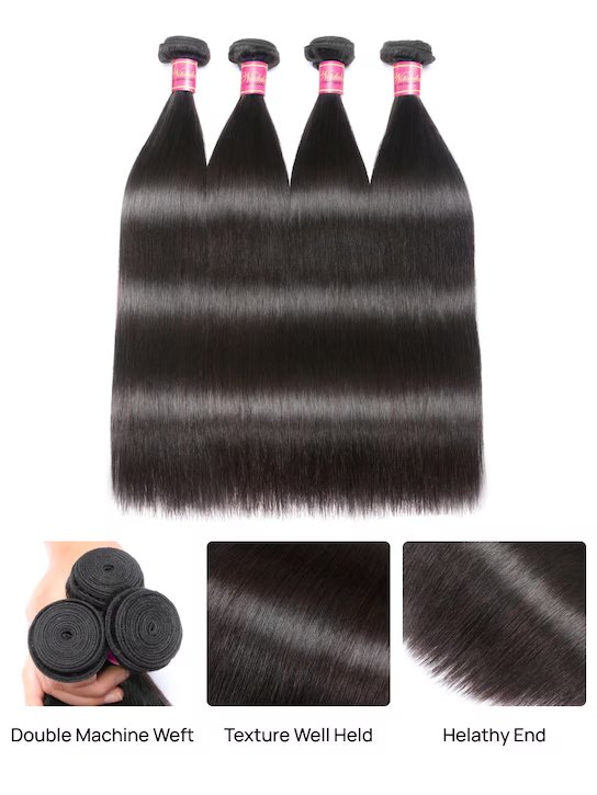 Luxury Collection Straight Hair Bundle Wigs 18" 20" 22" Three wig sets - Wigtrends
