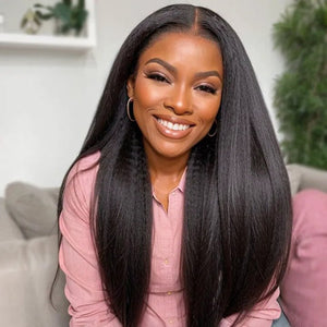 Luxury Yaki Straight Human Hair for Women - Wigtrends