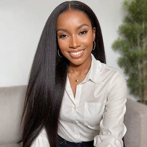 Luxury Yaki Straight Human Hair for Women - Wigtrends