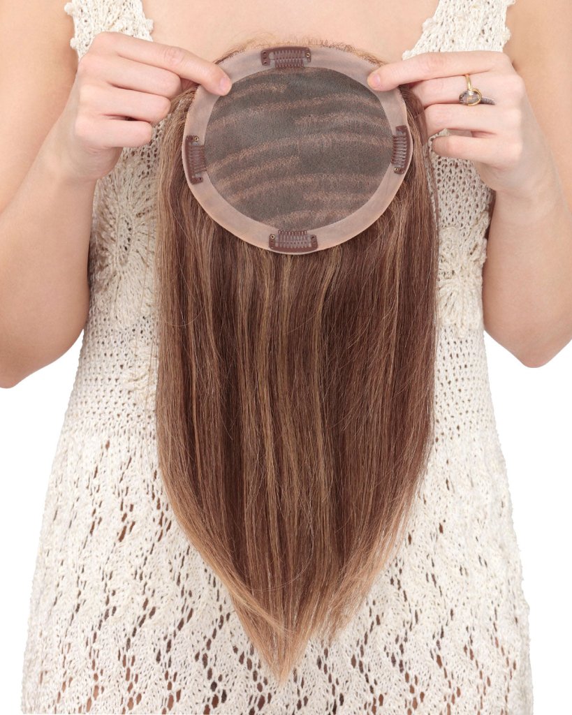 Mixed Brown Wig Hair Piece Human Hair Wig Hair accessories - Wigtrends