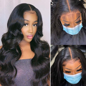 Natural Black Lace Closure Body Wave Human Hair - Wigtrends