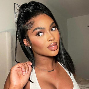 Natural Looking Black Straight Ponytail - Wigtrends