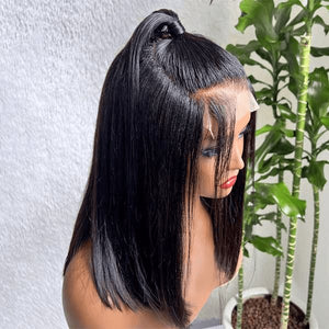 Natural Looking Black Straight Ponytail - Wigtrends