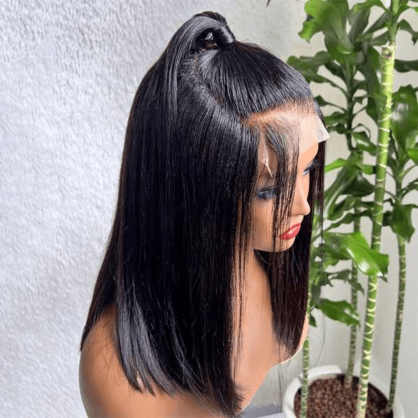 Natural Looking Black Straight Ponytail - Wigtrends