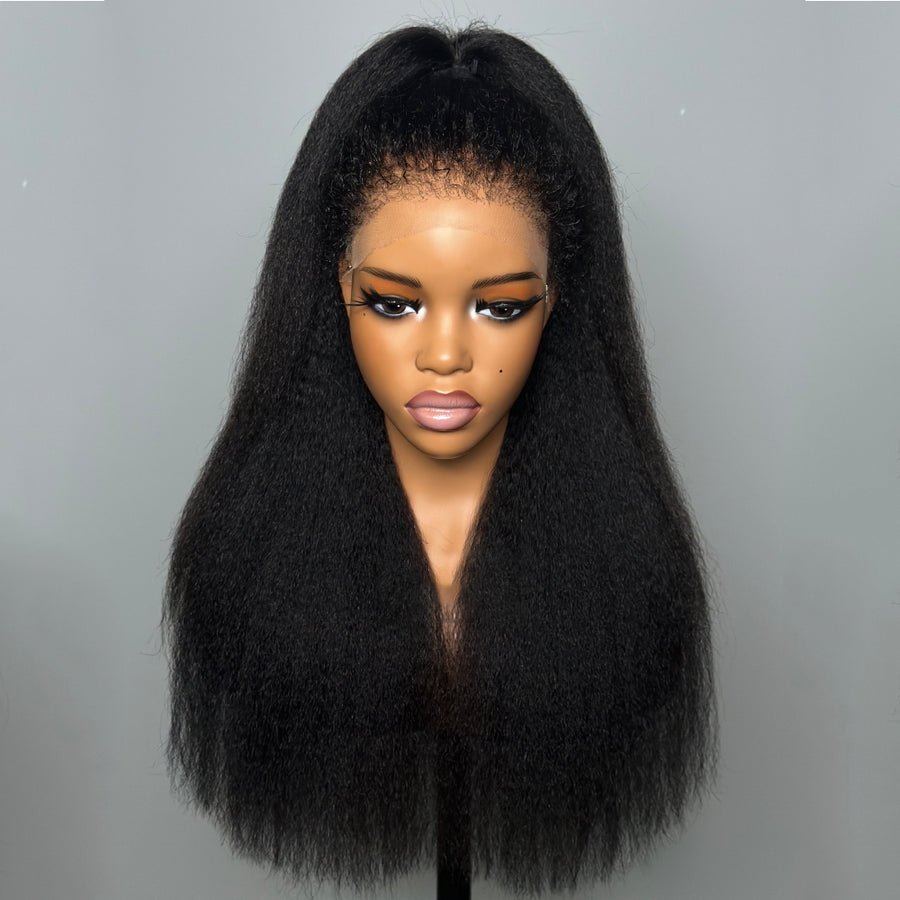 Natural Looking Kinky Straight Lace Wigs - Wigtrends