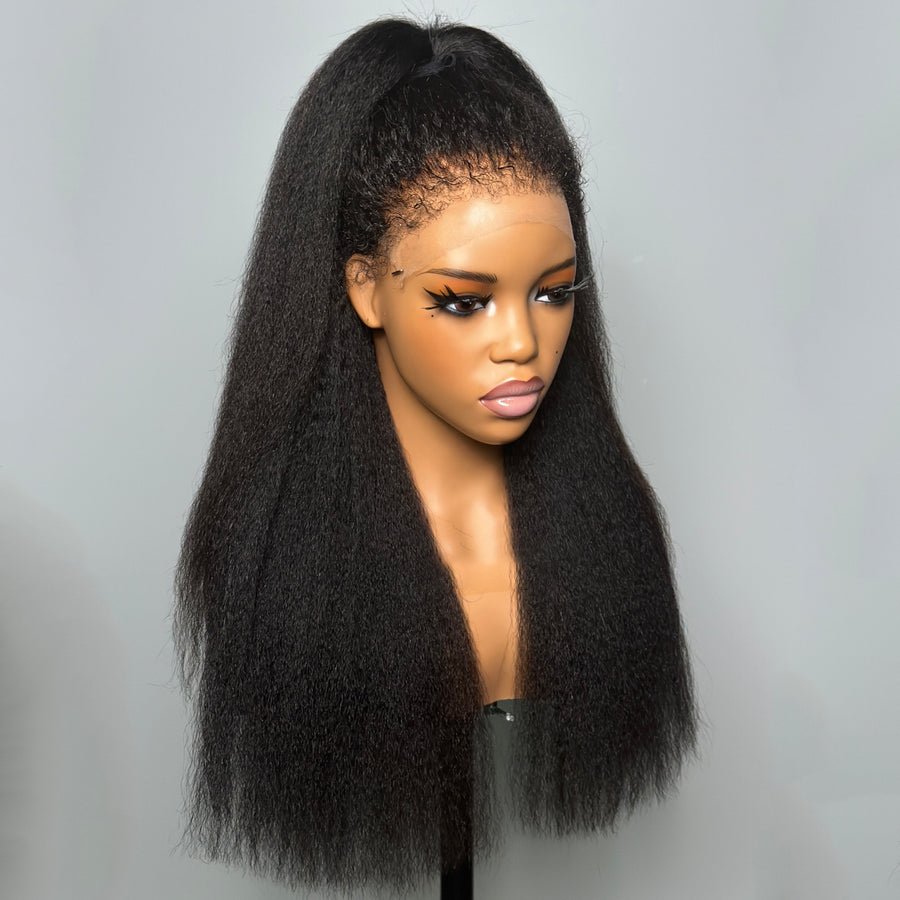 Natural Looking Kinky Straight Lace Wigs - Wigtrends
