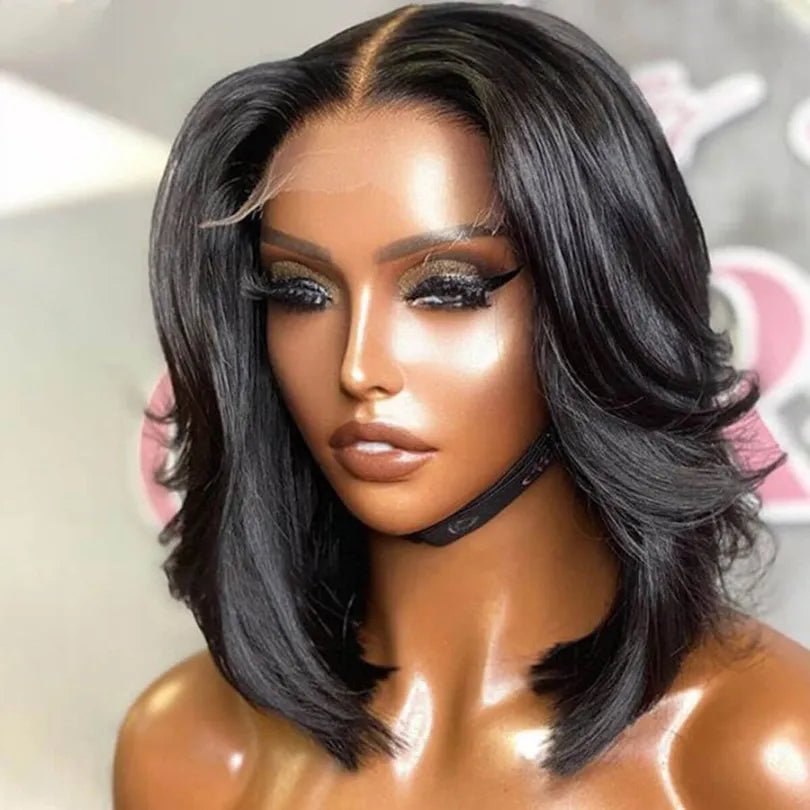 Natural Looking Layered Cut Bob Wigs - Wigtrends