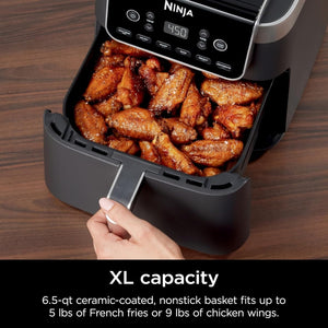 Ninja Air Fryer Pro XL 6 - in - 1 with 6.5 QT Capacity, Max Crisp, Air Fry, Air Roast, Bake, Reheat, Dehydrate, Max Crisp Technology with 450F, Nonstick Basket & Crisper Plate - Wigtrends