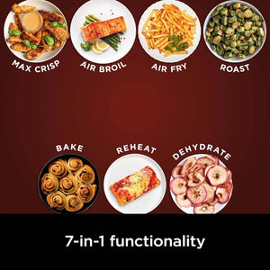 Ninja Air Fryer Pro XL 6 - in - 1 with 6.5 QT Capacity, Max Crisp, Air Fry, Air Roast, Bake, Reheat, Dehydrate, Max Crisp Technology with 450F, Nonstick Basket & Crisper Plate - Wigtrends