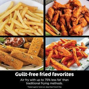 Ninja Foodi 6 - in - 1 FlexBasket Air Fryer with 7 - QT MegaZone & Basket Divider for Large Proteins & Full Meals, Smart Finish Cook 2 Foods 2 Ways, Family Sized Capacity, Air Fry, Roast & More - Wigtrends