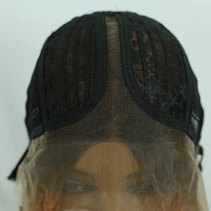 Ombre Orange Straight Synthetic Bob Wig - Wigtrends