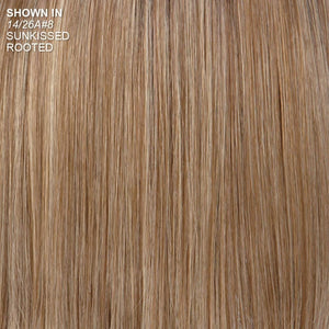 Paula Young Shannon Versafiber Wig Mid - Length, Straight Bob Wig In Heat - Resistant, Curlable Fiber/Multi - tonal Shades of Blonde, Grey, Brown, and Red - Wigtrends