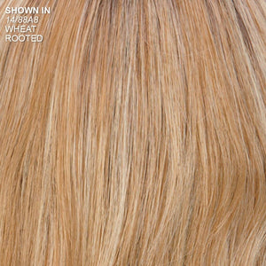 Paula Young Shannon Versafiber Wig Mid - Length, Straight Bob Wig In Heat - Resistant, Curlable Fiber/Multi - tonal Shades of Blonde, Grey, Brown, and Red - Wigtrends