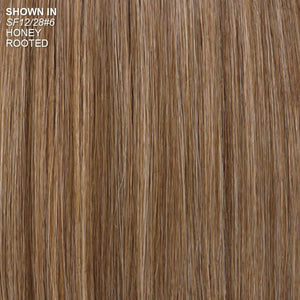 Paula Young Shannon Versafiber Wig Mid - Length, Straight Bob Wig In Heat - Resistant, Curlable Fiber/Multi - tonal Shades of Blonde, Grey, Brown, and Red - Wigtrends