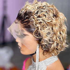 Pixie Cut Curly Short Bob Wigs 100% Human Hair Wigs - Wigtrends