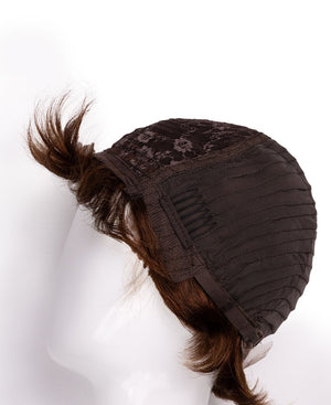 pixie cut Synthetic Hair wig - 6" medium brown - Wigtrends