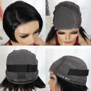 Pixie Cut Wig Human Hair 5X5 HD Lace Straight Wear and Go Glueless Human Hair Wigs - Wigtrends
