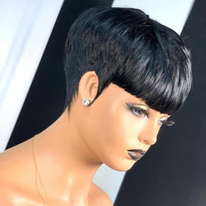 Pixie Cut Wigs for Black Women Human Hair Trend Colored Wigs Short Layered Pixie Wigs - Wigtrends