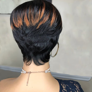 Pixie Cut Wigs for Black Women Human Hair Trend Colored Wigs Short Layered Pixie Wigs - Wigtrends