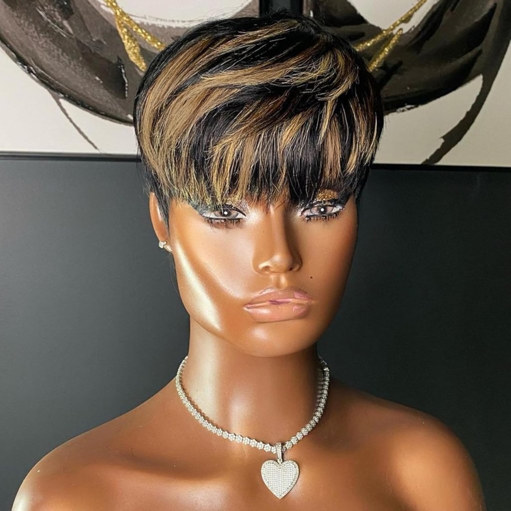 Pixie Cut Wigs for Black Women Human Hair Trend Colored Wigs Short Layered Pixie Wigs - Wigtrends