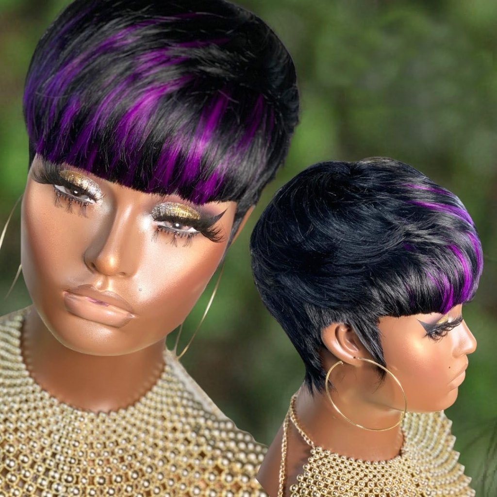 Pixie Cut Wigs for Black Women Human Hair Trend Colored Wigs Short Layered Pixie Wigs - Wigtrends
