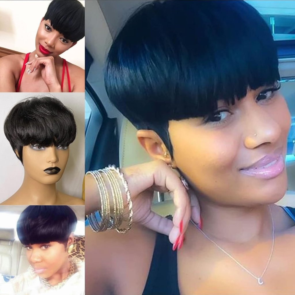 Pixie Cut Wigs for Black Women Human Hair Trend Colored Wigs Short Layered Pixie Wigs - Wigtrends