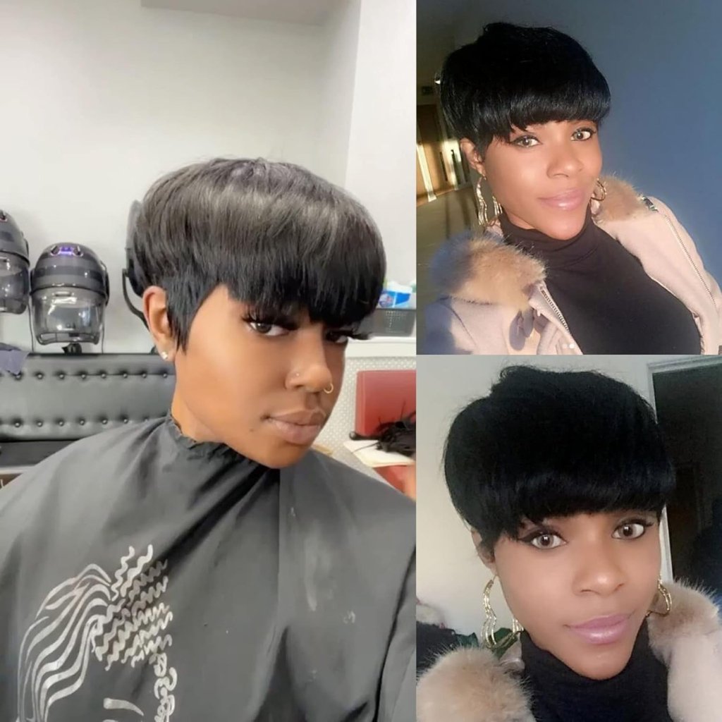 Pixie Cut Wigs for Black Women Human Hair Trend Colored Wigs Short Layered Pixie Wigs - Wigtrends