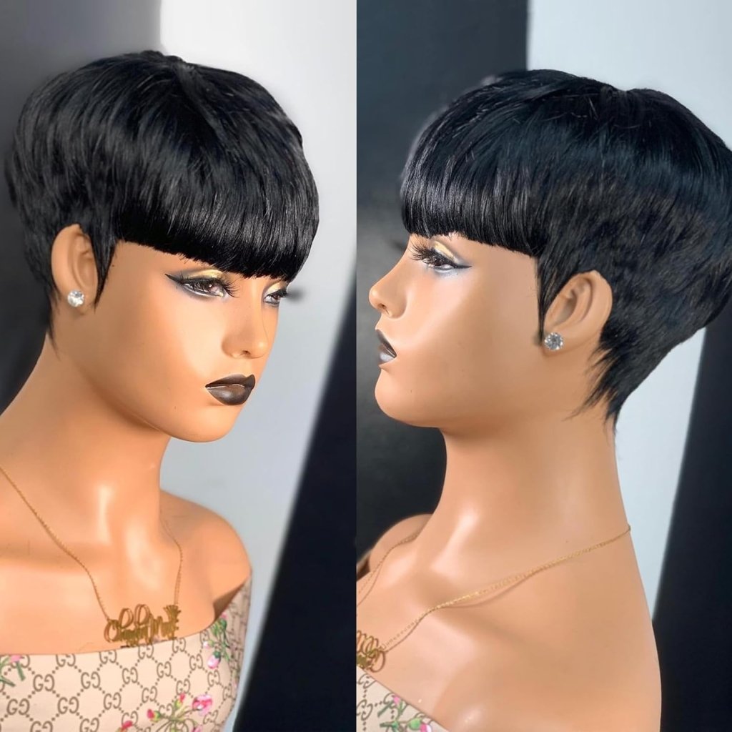 Pixie Cut Wigs for Black Women Human Hair Trend Colored Wigs Short Layered Pixie Wigs - Wigtrends
