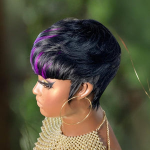 Pixie Cut Wigs for Black Women Human Hair Trend Colored Wigs Short Layered Pixie Wigs - Wigtrends
