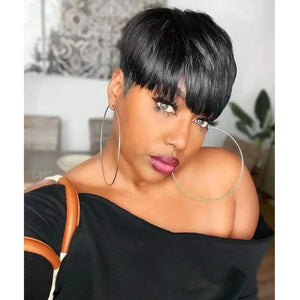 Pixie Cut Wigs for Black Women Human Hair Trend Colored Wigs Short Layered Pixie Wigs - Wigtrends