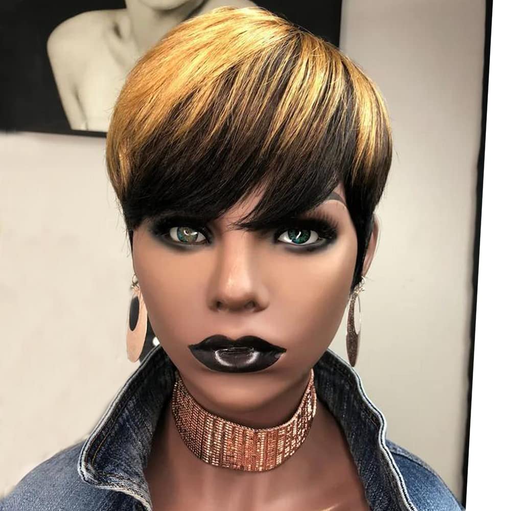 Pixie Cut Wigs for Black Women Human Hair Trend Colored Wigs Short Layered Pixie Wigs - Wigtrends