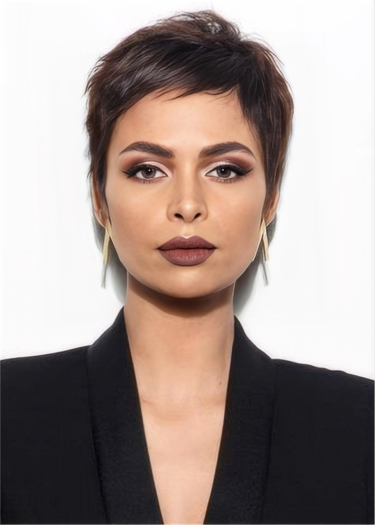 Pixie Short Natural Straight Human Hair Wig 8 in - Wigtrends