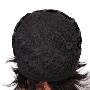 Pixie Short Natural Straight Human Hair Wig 8 in - Wigtrends