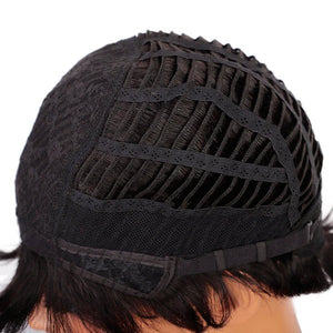 Pixie Short Natural Straight Human Hair Wig 8 in - Wigtrends